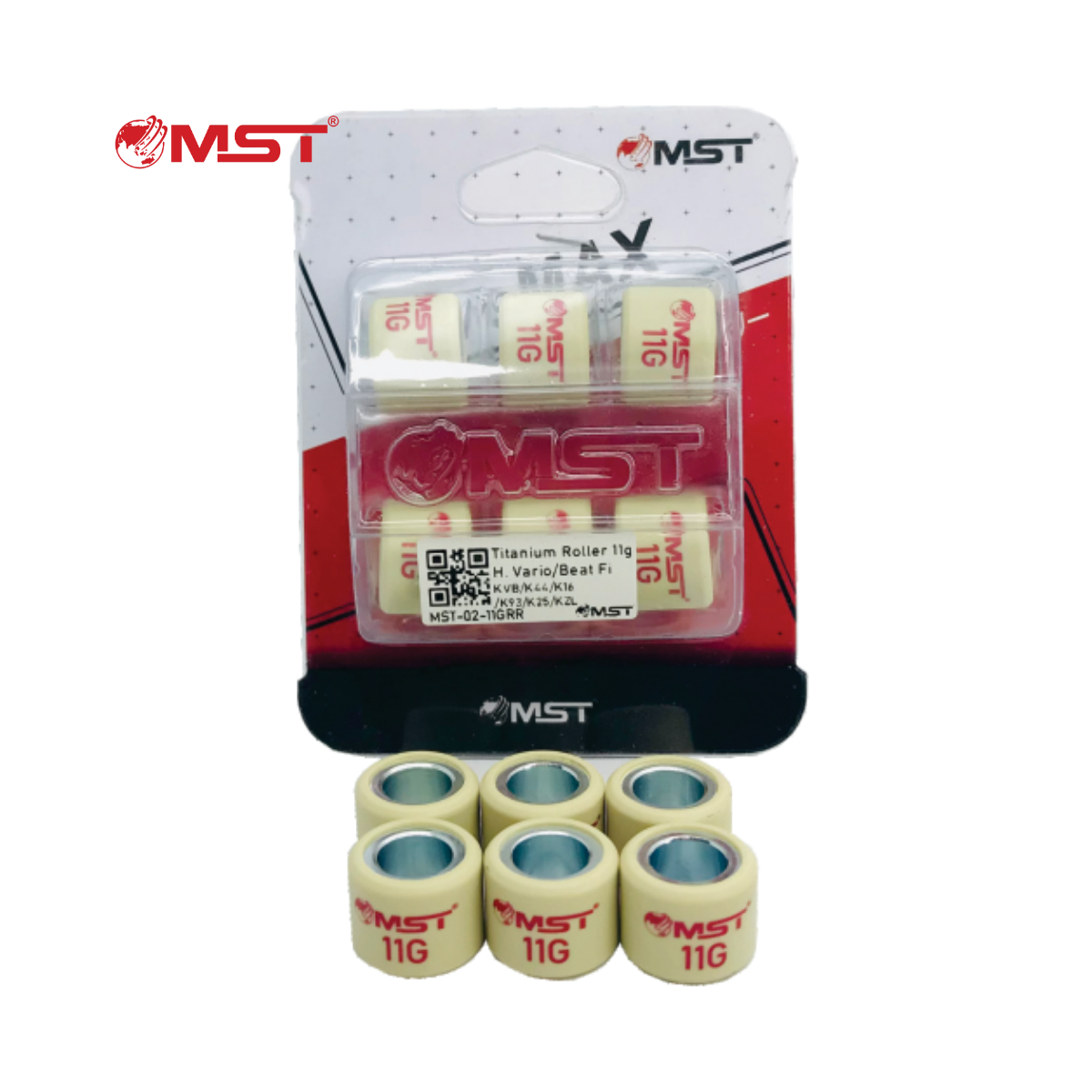 ROLLER SET HONDA VARIO 125/150 (KWN/K35/K0J/K2F/K1A/K60/K97) 8GR