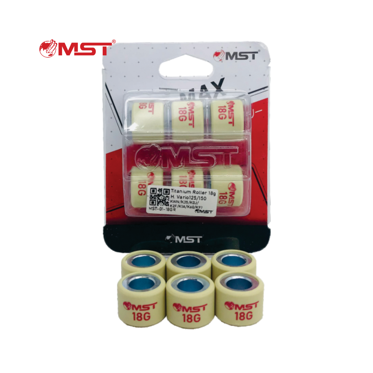 ROLLER SET YAMAHA MIO/MIO J/X RIDE(5TL/54P/ALL 115CC) 9GR