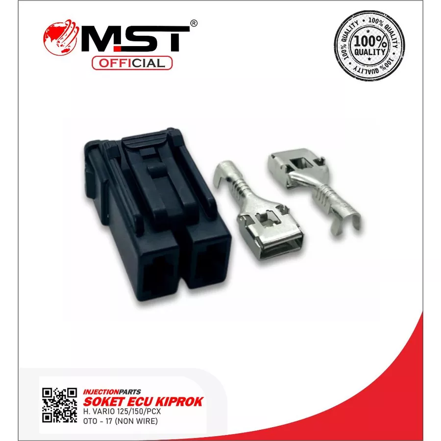 SOKET KIPROK-ECU 2 PIN VAR 125 (K60) // VAR 150 (K59)
