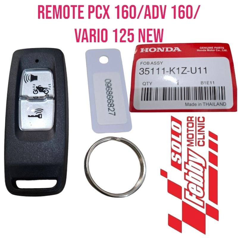 REMOTE PCX 160 K1Z/ADV 160/NEW VARIO 125 TOMBOL PUTIH  AFTERMARKET