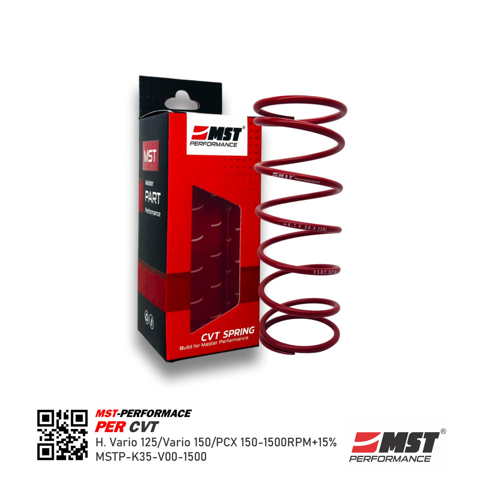 PER CVT-HONDA VARIO 125/VARIO 150/PCX 150-1500RPM+15%