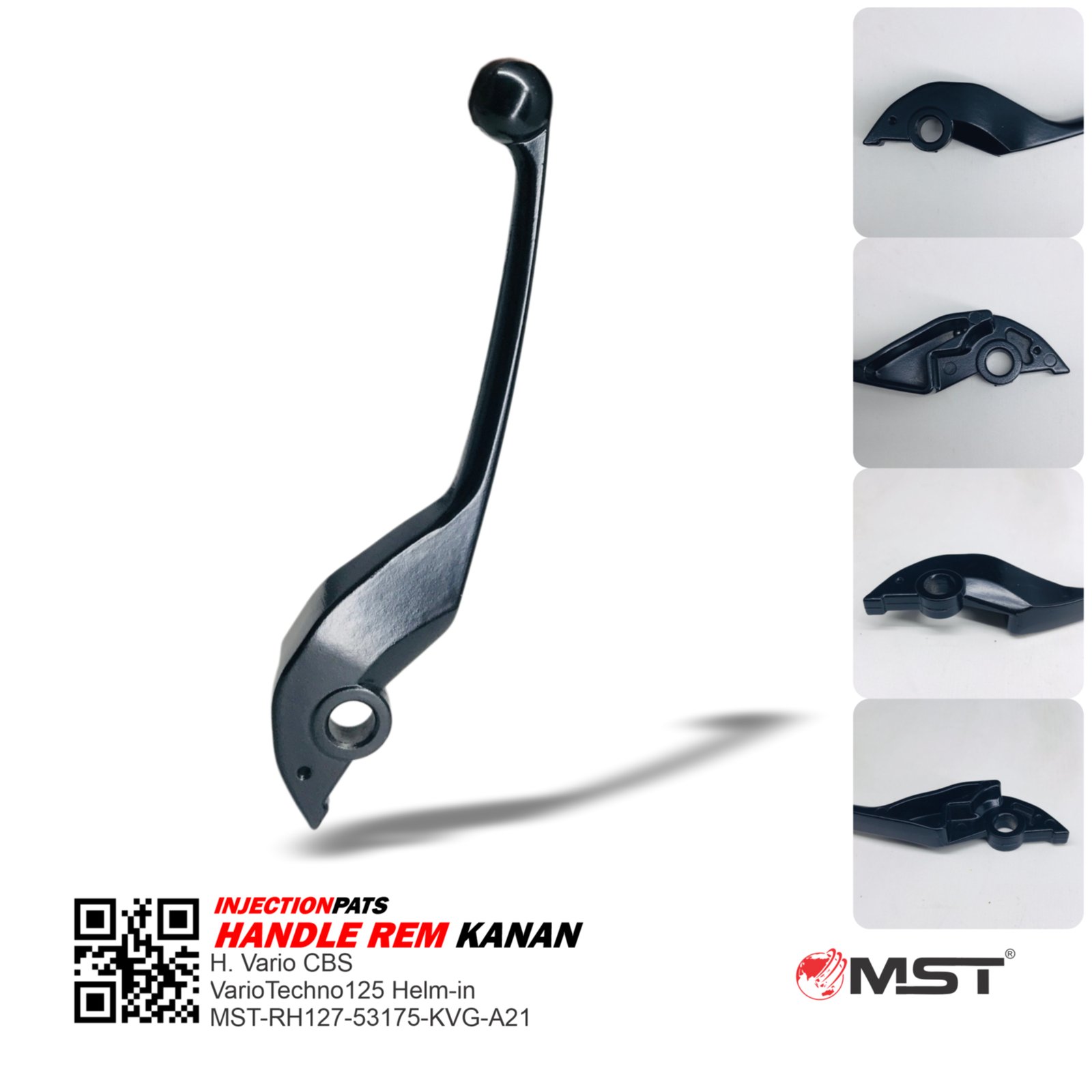 HANDLE REM KANAN (BLACK) - H.VARIO CBS / VARIO TECHNO 125 HELM IN