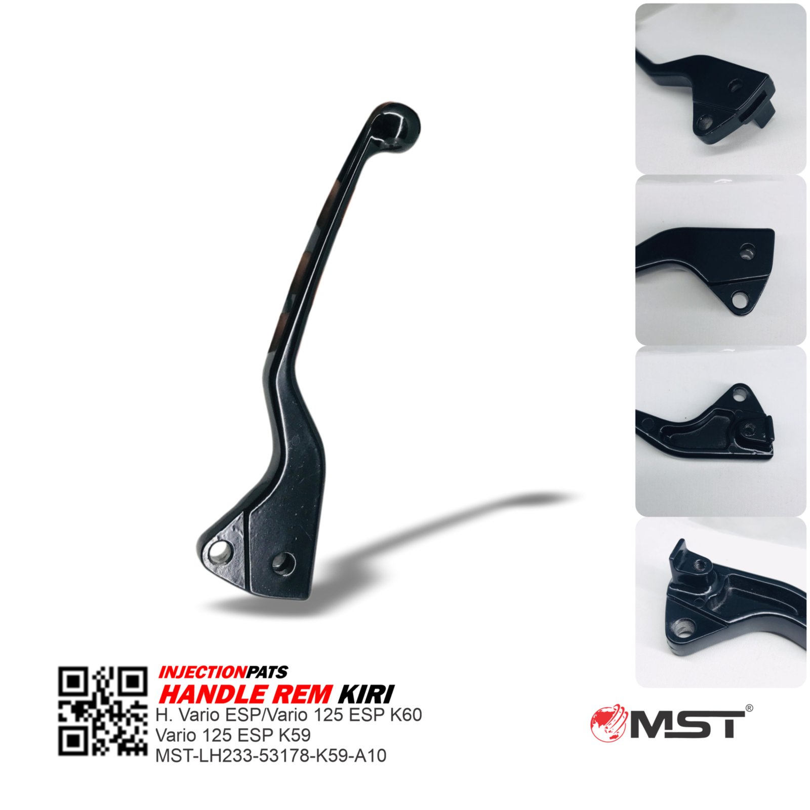 HANDLE REM KIRI (BLACK) - H.VARIO ESP / VARIO 125 ESP K60 / VARIO 125 ESP K59