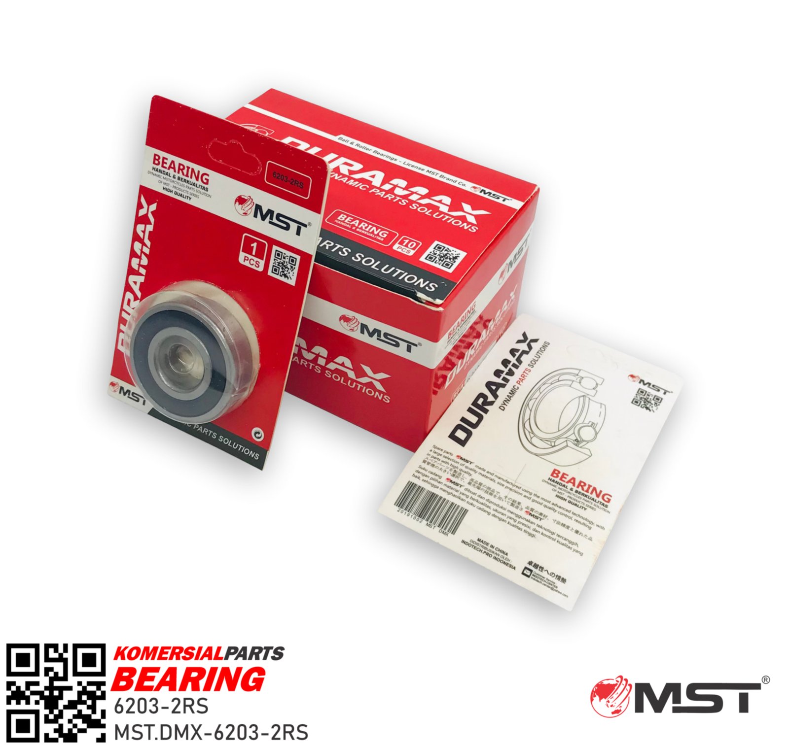BEARING MST-DMX-6203-2RS