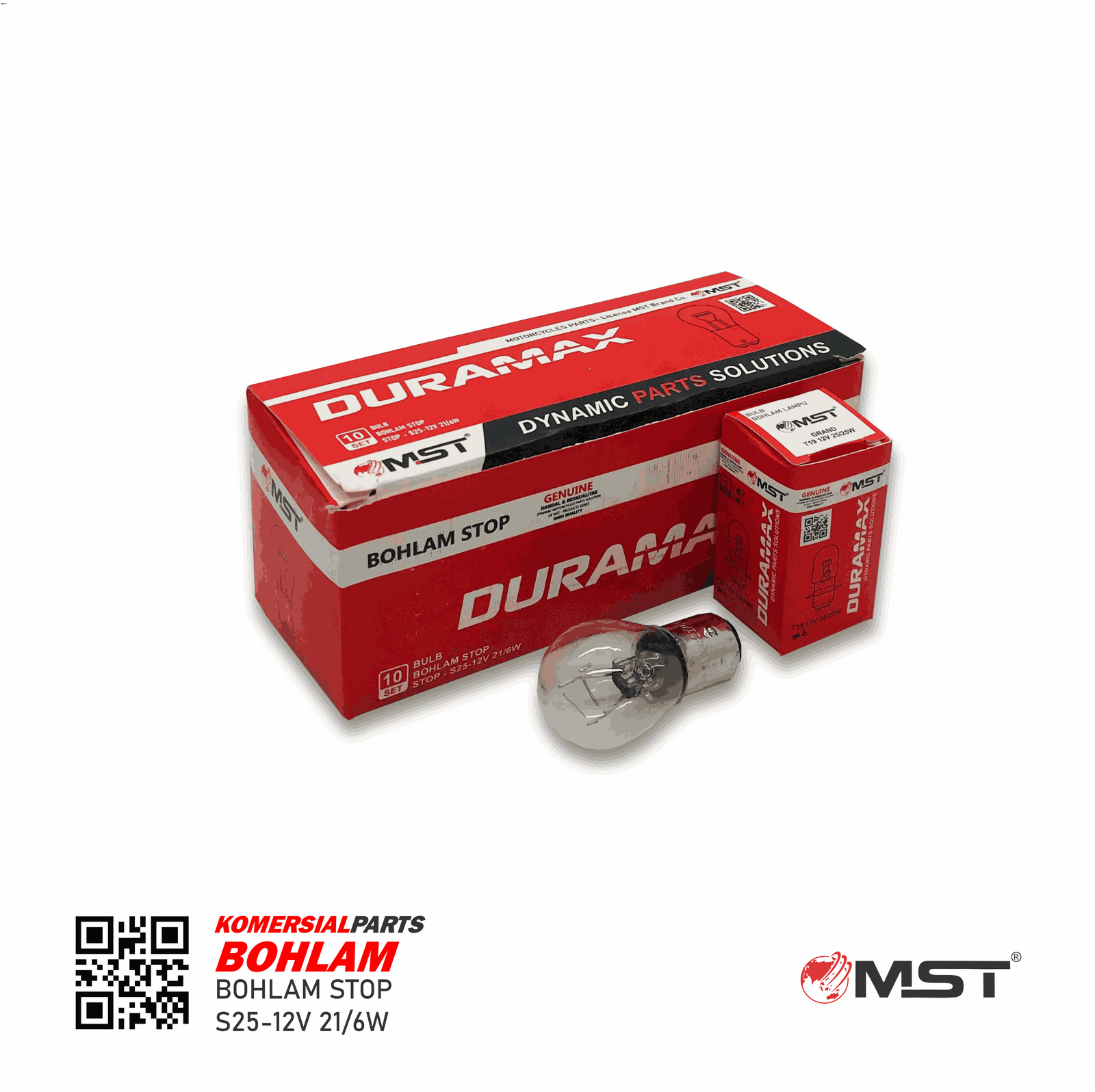 BOLAM BELAKANG S25-12V 21/6W -(DOP BELAKANG)-Universal