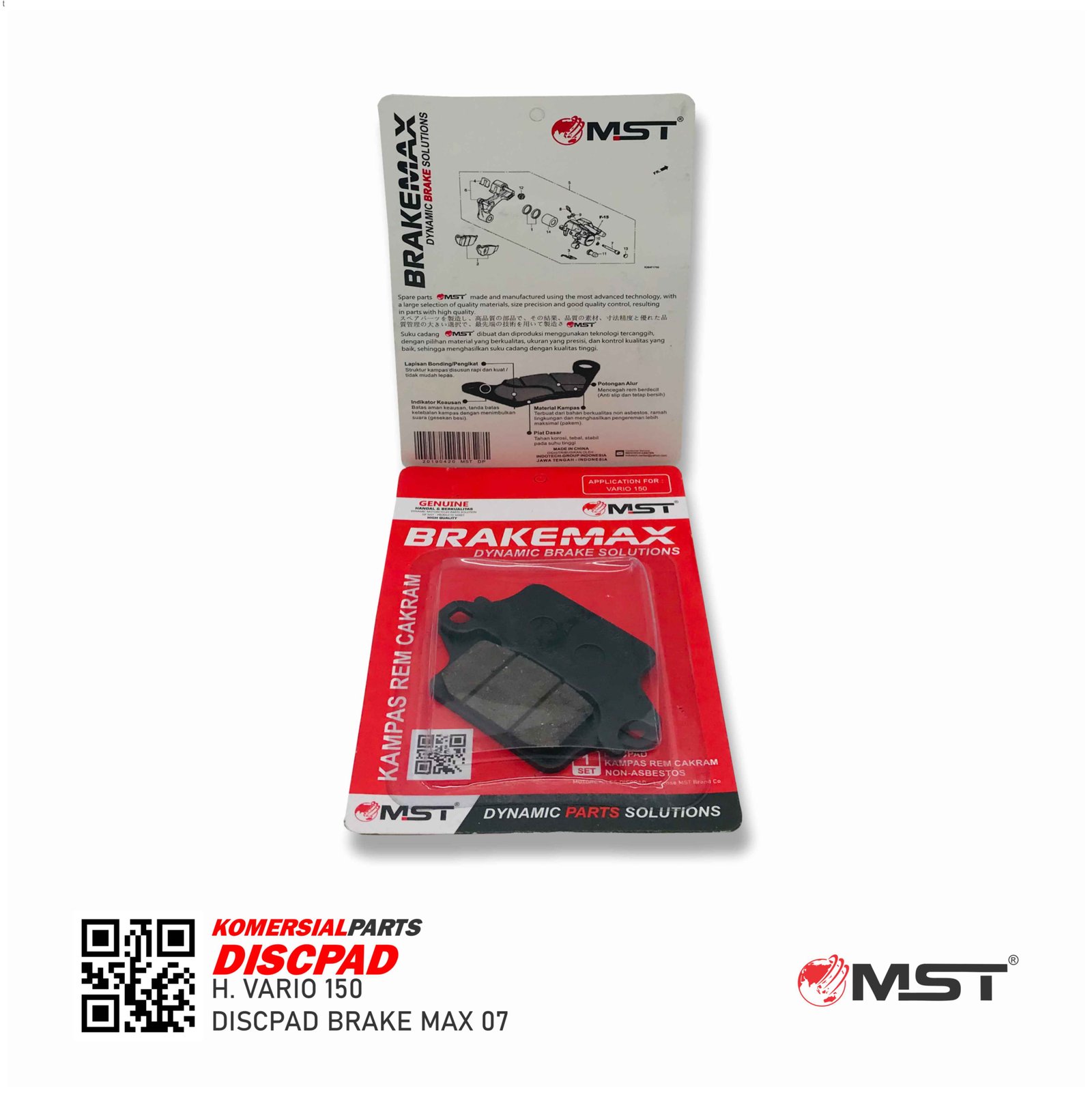 DISKPAD DEPAN VARIO 150 NEW LED PACKING PRESS