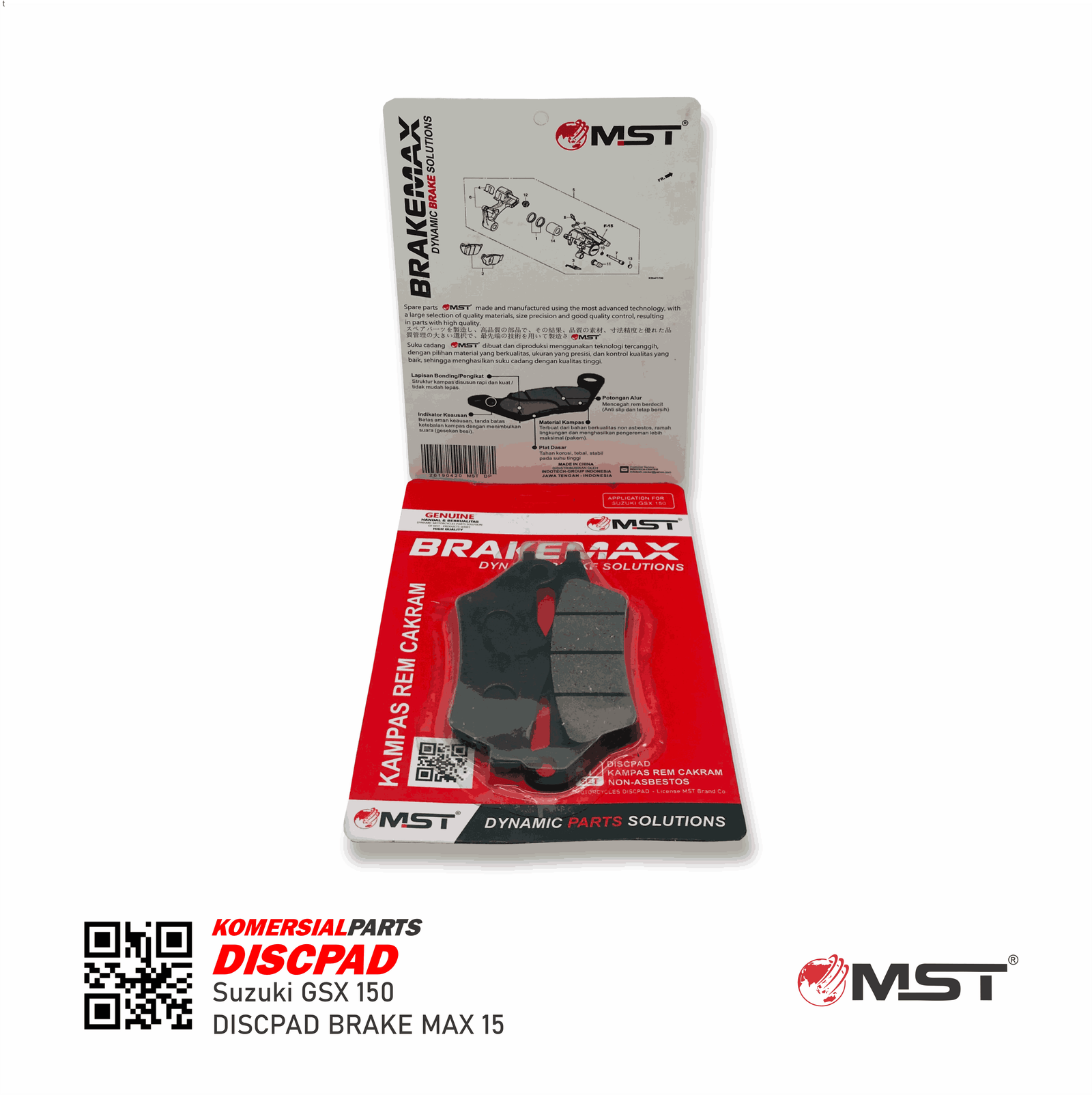 DISKPAD SUZUKI GSX 150 PACKING PRESS