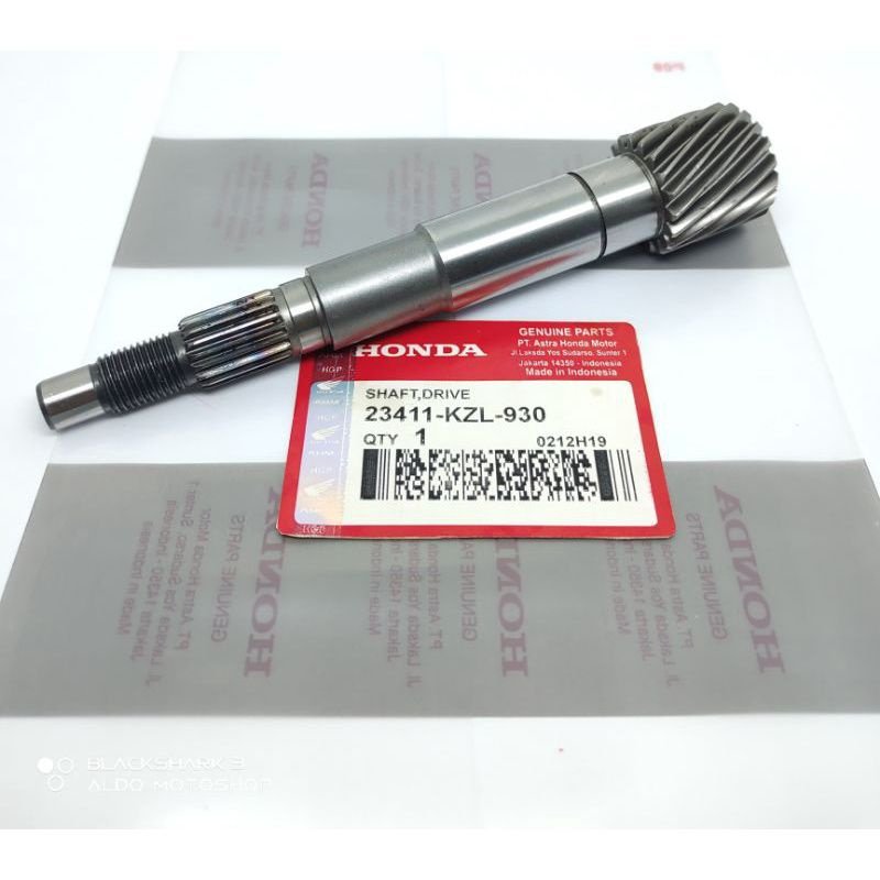 GEAR SHAFT DRIVE/AS CVT  HONDA BEAT ESP / BEAT POP ESP / SCOOPY BEAT ESP / SPACY / ALL NEW VARIO / ALL NEW BEAT