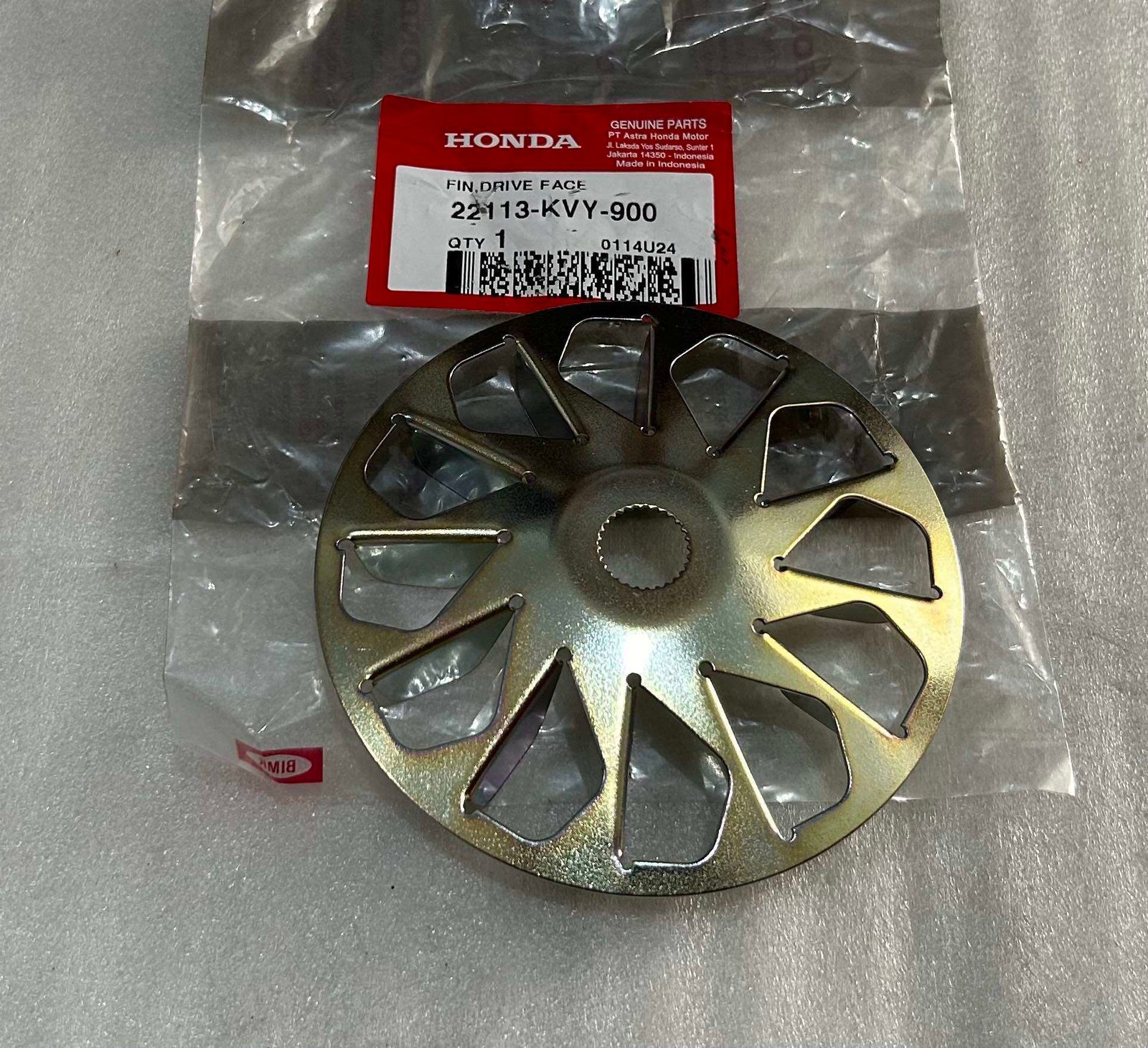 KIPAS FACE DRIVE / KIPAS PULI DEPAN BEAT KARBU