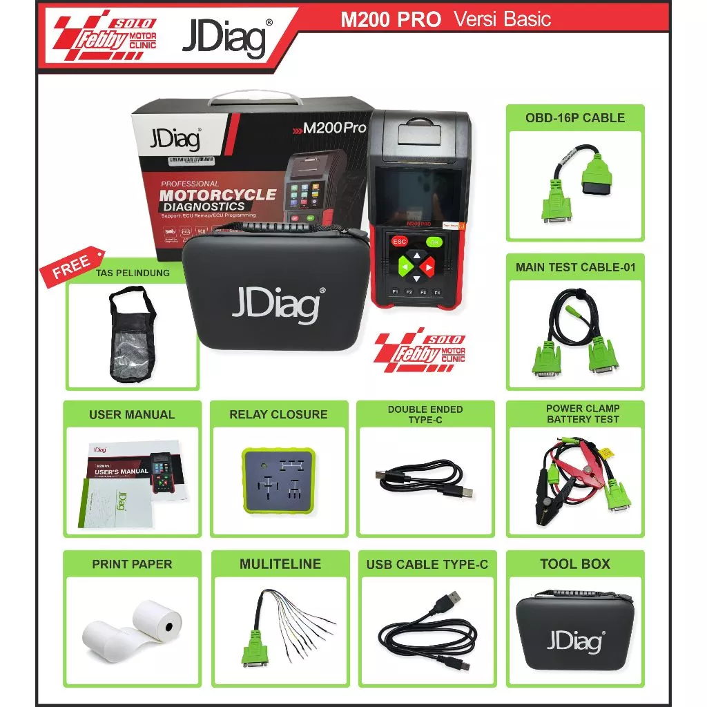 SCANNER J DIAG M200 PRO VERSI BASIC 016